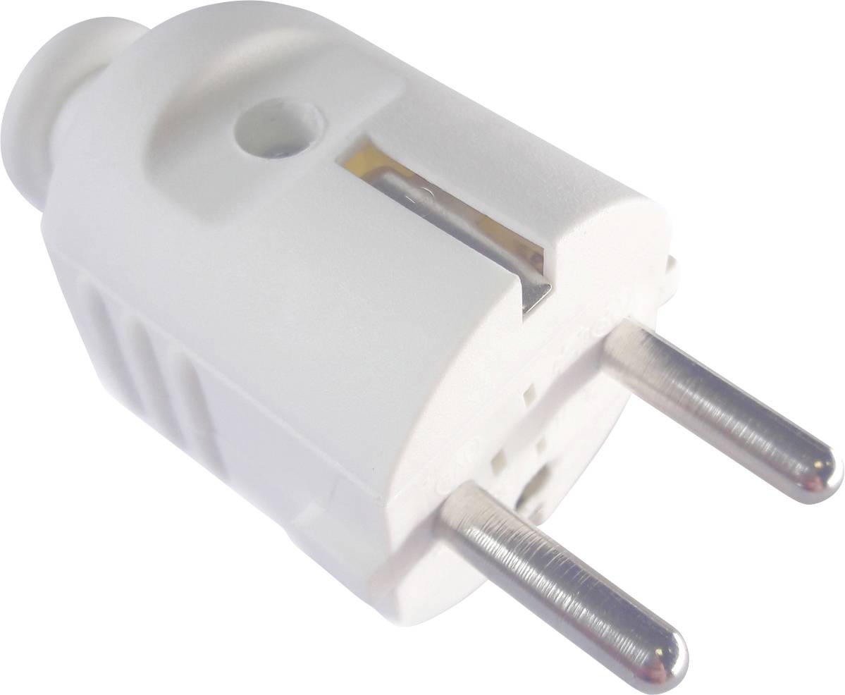 Bachmann 910.270 Schutzkontaktstecker Kunststoff 250 V Weiß IP20