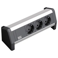 Bachmann 902.0048 Steckdosenleiste ohne Schalter Schwarz, Aluminium Schutzkontakt Bachmann 902.0048 Steckdosenleiste ohne Schalter Schwarz, Aluminium Schutzkontakt