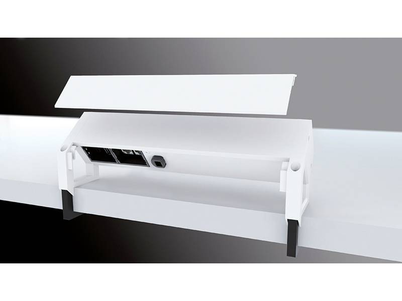 Bachmann 902.228 Steckdosenleiste ohne Schalter Weiß Schutzkontakt