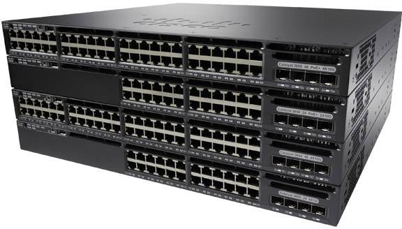 Cisco WS-C3650-24PD-E Switch/Cat 3650 24p PoE 2x10G IP Svcs Netzwerk Switch