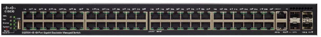 Cisco SG550X-48MP-K9-EU SG550X-48MP-K9-EU Netzwerk Switch