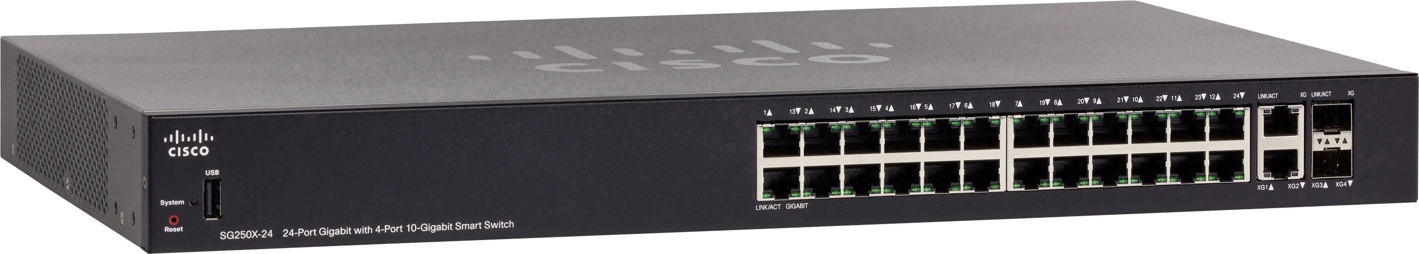 Cisco 250 Series SG250X-24 - Switch - L3 Netzwerk Switch SG250X-24-K9-EU 24 Port