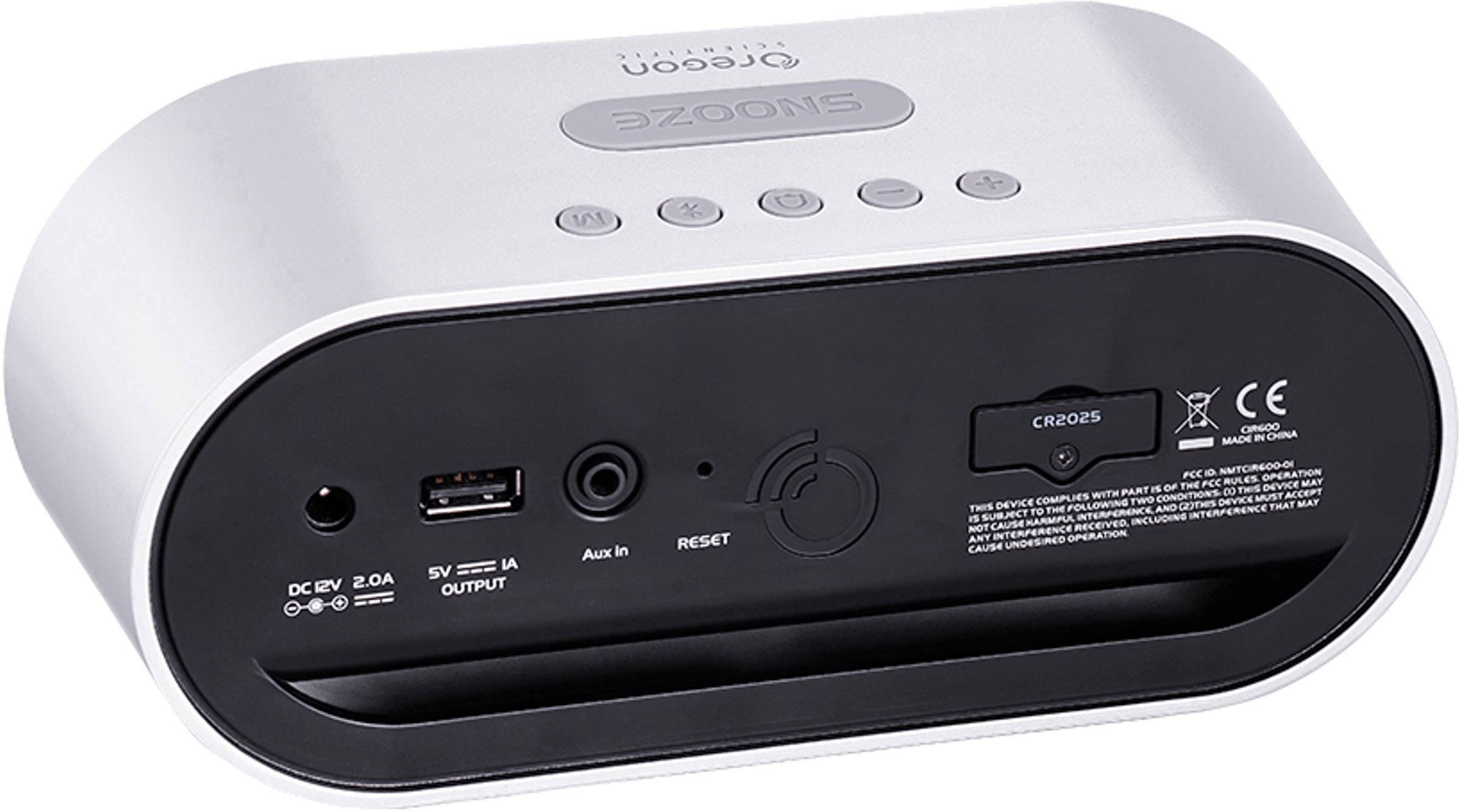 Oregon Scientific CIR600 Elektronische Wecker Grau Alarmzeiten 2