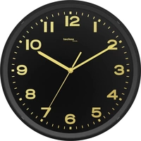 Techno Line WT 8500-1 gold Funk Wanduhr 30cm x 4.1cm Schwarz Techno Line WT 8500-1 gold Funk Wanduhr 30cm x 4.1cm Schwarz