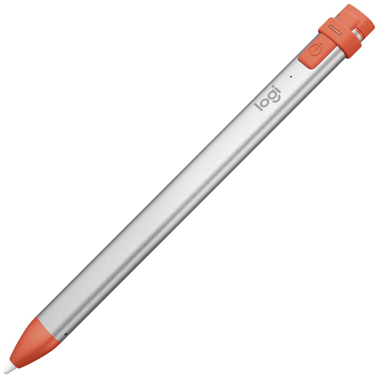 Logitech Crayon Touchpen wiederaufladbar, austauschbare Kohlefaserspitze, mit präziser Schreibspitze, Bluetooth, Palm-Blocking-Technologie Orange,