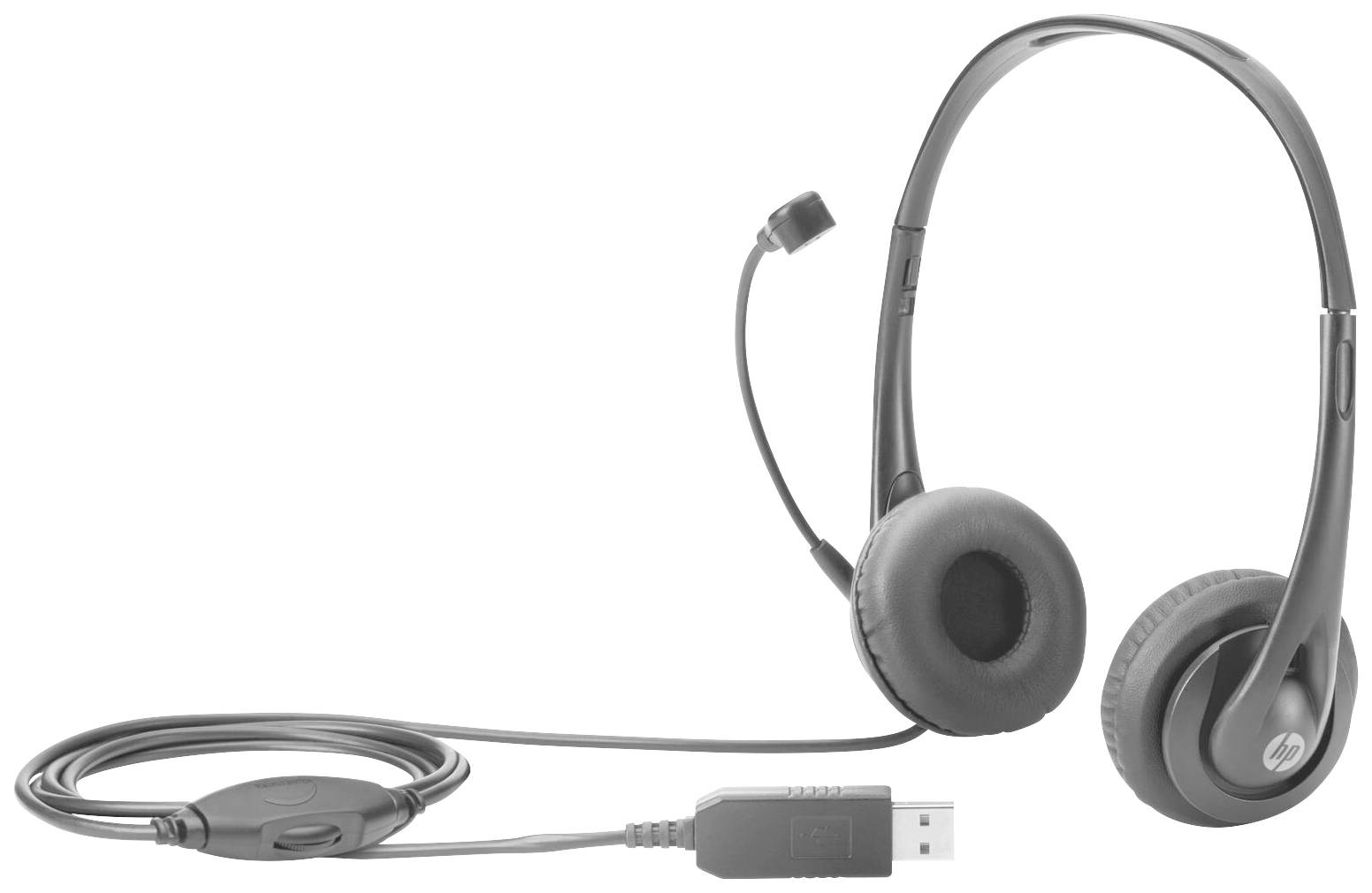 HP HP Stereo USB Headset On Ear Headset kabelgebunden Stereo Computer