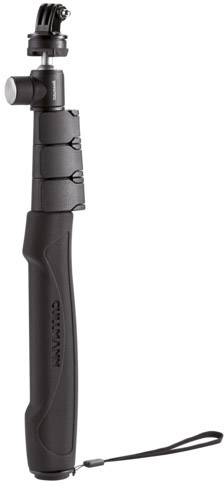 Cullmann Freestyler XLB Handstativ mit K Selfie Stick 1/4 Zoll Arbeitshöhe=34.5 - 98.5 cm Schwarz