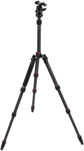 Rollei Rollei Compact Traveler No. 1 Carbon sch Dreibeinstativ Arbeitshöhe=34 - 142 cm Schwarz