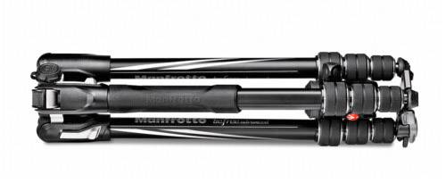 Manfrotto Manfrotto BeFree Advance Alu Kit Twist s Dreibeinstativ 3/8 Zoll Arbeitshöhe=40 - 150 cm Schwarz, Silber