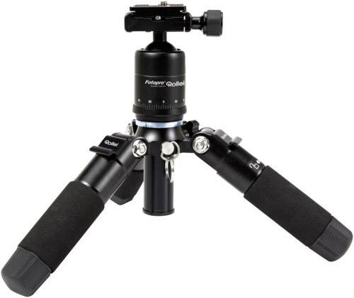 Rollei Rollei Compact Traveler Mini M-1 schwarz Ministativ Arbeitshöhe=12 - 41 cm Schwarz, Blau