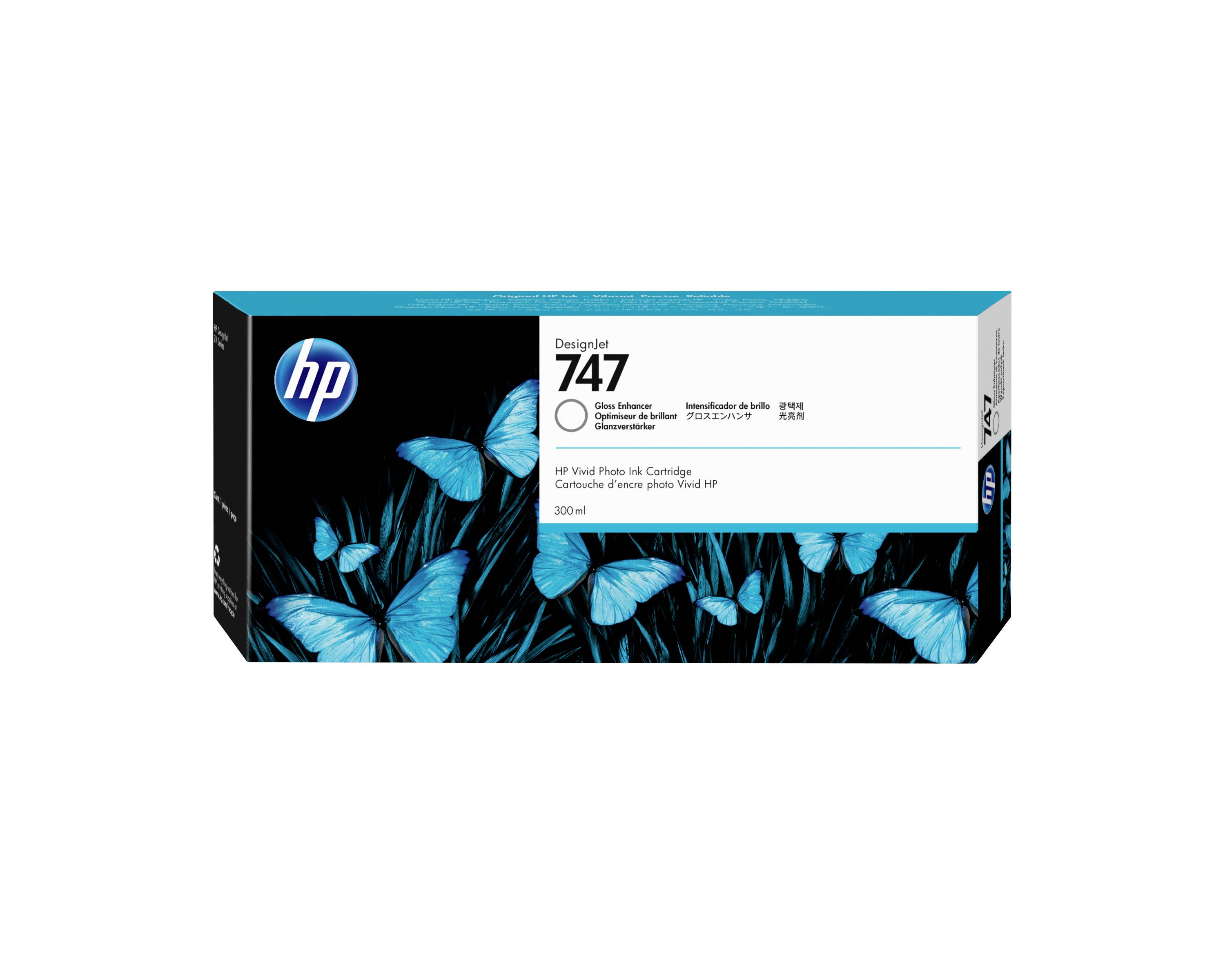HP Druckerpatrone 747 Original Transparent 300 ml P2V87A 1 St.