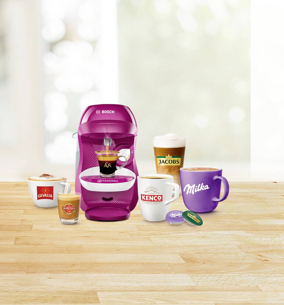 Bosch Haushalt Happy TAS1001 Kapselmaschine Pink