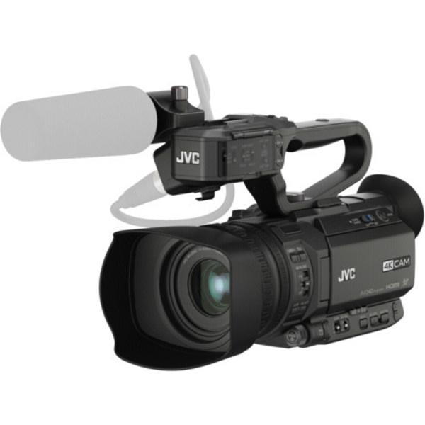 JVC GY-HM250E Caméscope 8.9 cm 3.5 pouces 12.4 Mill. pixel Zoom optique: 12 x noir