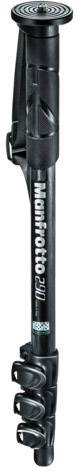 Manfrotto Manfrotto 290 Einbeinstativ Carbon 4 Seg Einbeinstativ 3/8 Zoll, 1/4 Zoll Arbeitshöhe=49 - 151 cm Schwarz