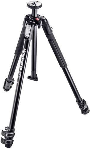 Manfrotto Manfrotto 190 Alu 3 Segmente MT190X3 Dreibeinstativ 3/8 Zoll Arbeitshöhe=9 - 160 cm Schwarz