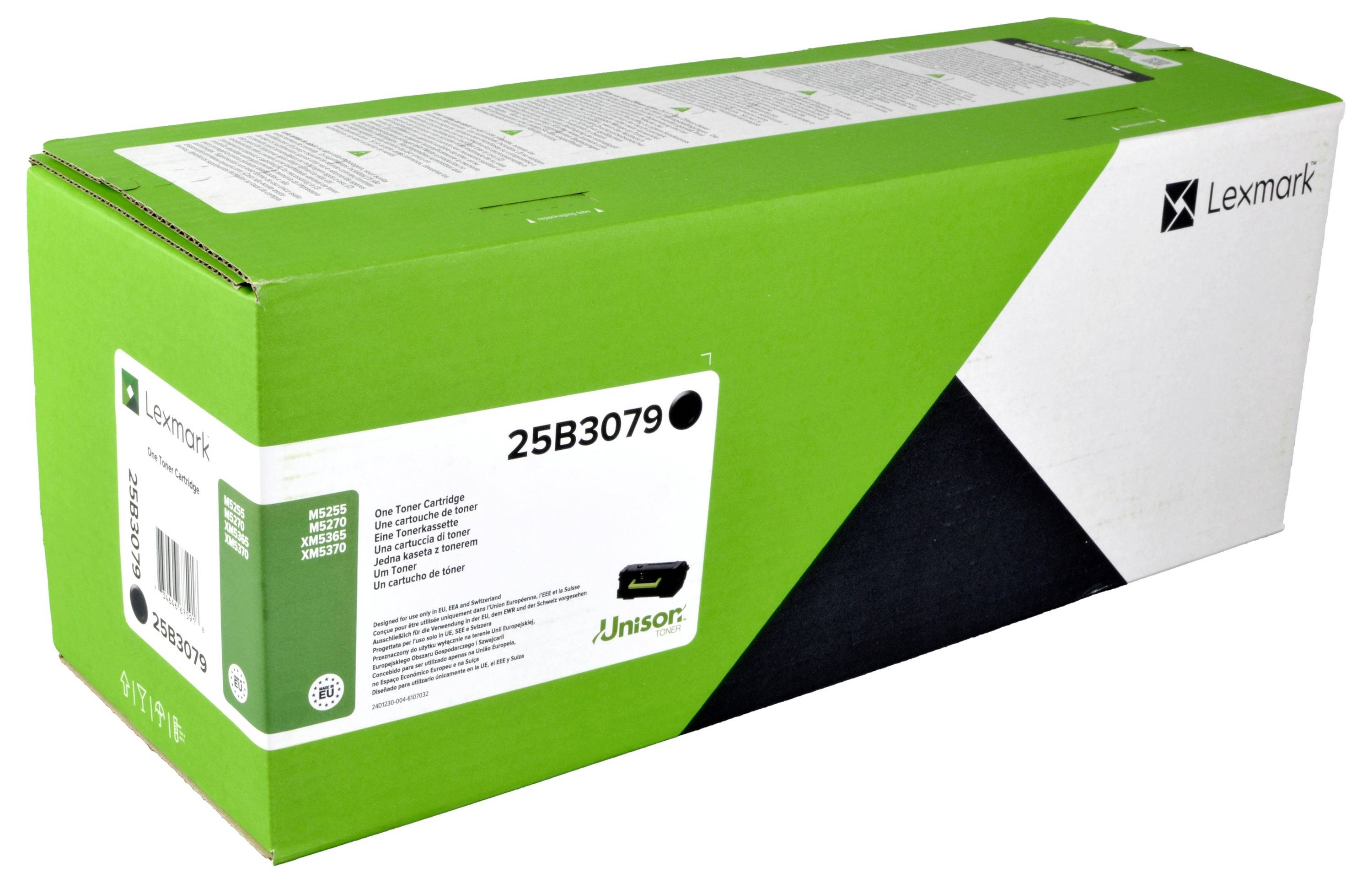 Lexmark Toner M5255 M5270 XM5365 XM5370 Original Schwarz 45000 Seiten 25B3079-45000