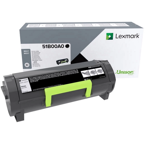 Lexmark Toner MS317 MX317 Original Schwarz 2500 Seiten 51B00A0 Lexmark Toner MS317 MX317 Original Schwarz 2500 Seiten 51B00A0