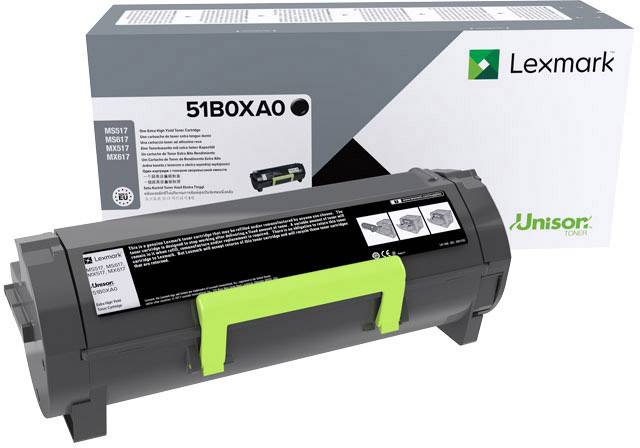 Lexmark Tonerkassette MS517 MS617 MX517 MX617 Original Schwarz 20000 Seiten 51B0XA0
