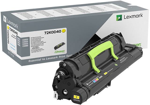 Lexmark Entwicklereinheit Entwicklereinheit CS820 CS827 CX820 CX825 CX827 CX860 72K0D40 Original Gelb 300000 Seiten