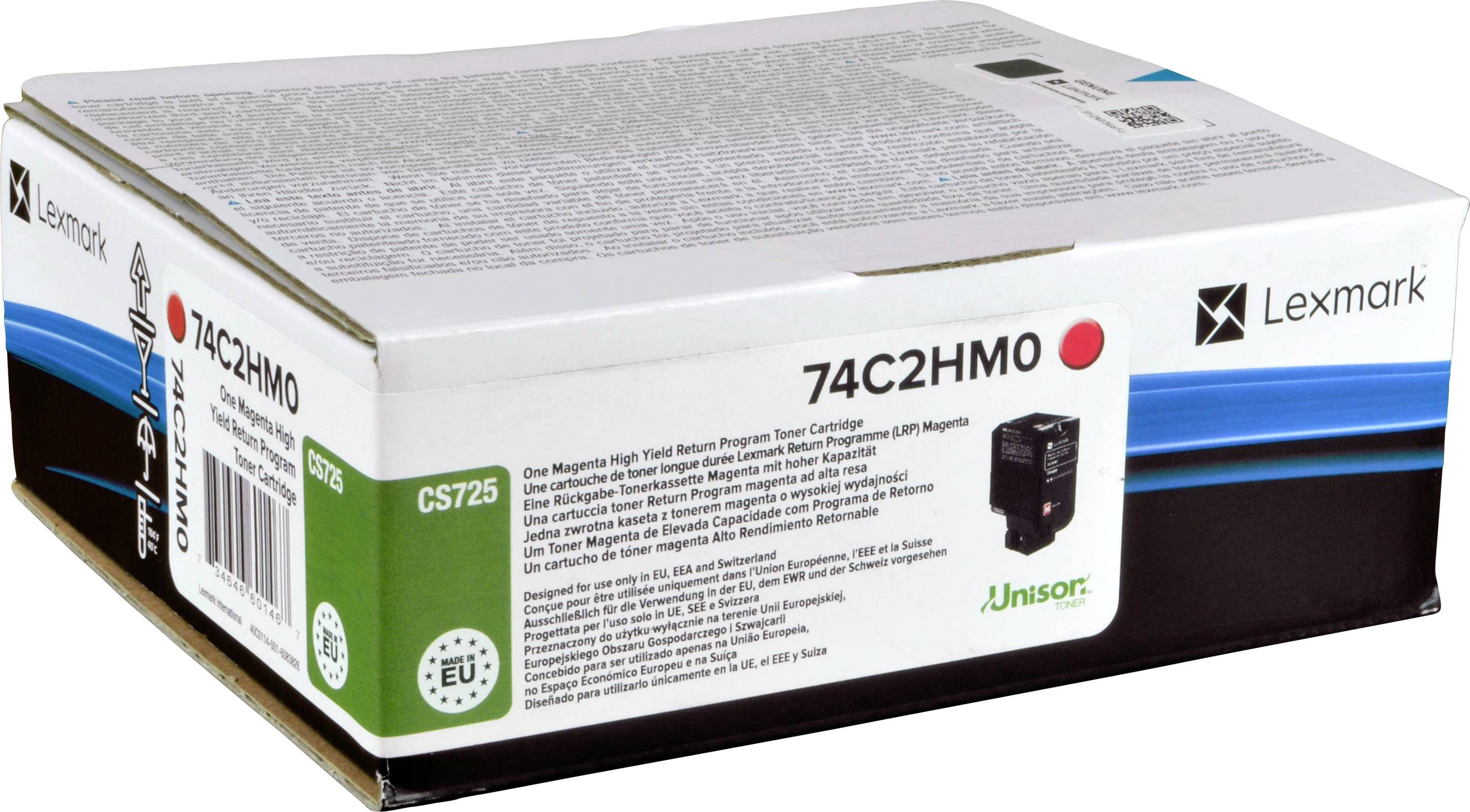 Lexmark Rückgabe Tonerkassette CS725 Original Magenta 12000 Seiten 74C2HM0