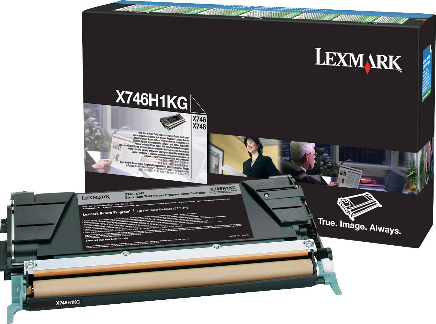 Lexmark Rückgabe Tonerkassette X746 X748 Original Schwarz 12000 Seiten X746H1KG