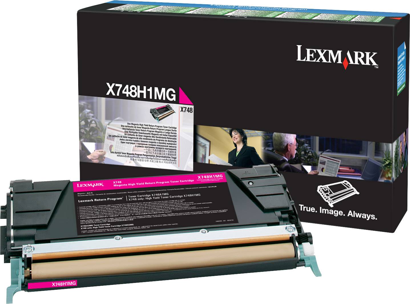 Lexmark Rückgabe Tonerkassette X748 Original Magenta 10000 Seiten X748H1MG