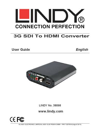 AV Konverter LINDY Konverter SDI (3G) nach HDMI [ - ]