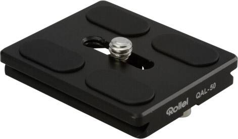 Rollei QAL-50 schwarz Schnellwechselplatte Schnellwechselplatte Außengewinde=1/4"