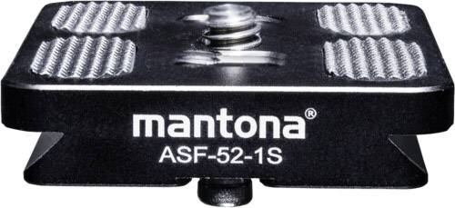 Mantona Fortress ASF-52-1S Schnellwechse Schnellwechselplatte Außengewinde=1/4"
