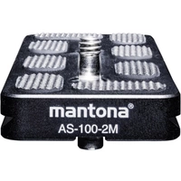 Mantona AS-100-2M Schnellwechselplatte Außengewinde=1/4", 3/8" Mantona AS-100-2M Schnellwechselplatte Außengewinde=1/4", 3/8"