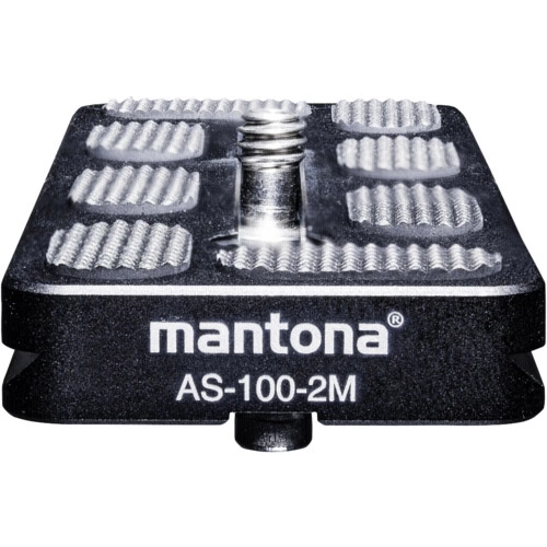 Mantona AS-100-2M Schnellwechselplatte Außengewinde=1/4", 3/8" Mantona AS-100-2M Schnellwechselplatte Außengewinde=1/4", 3/8"