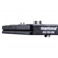 Mantona AS-100-2M Schnellwechselplatte Außengewinde=1/4", 3/8" Mantona AS-100-2M Schnellwechselplatte Außengewinde=1/4", 3/8"