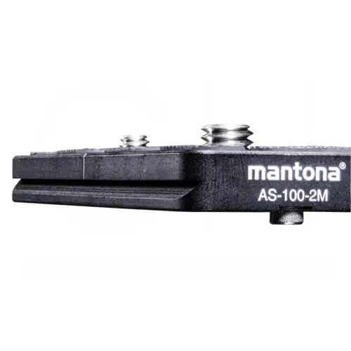 Mantona AS-100-2M Schnellwechselplatte Außengewinde=1/4", 3/8" Mantona AS-100-2M Schnellwechselplatte Außengewinde=1/4", 3/8"