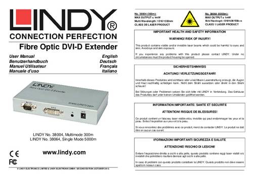 Lindy Dvi-D, Ir Extender Lwl 300m