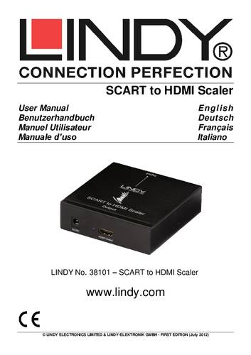 Lindy Scart nach Hdmi Konverter 720p
