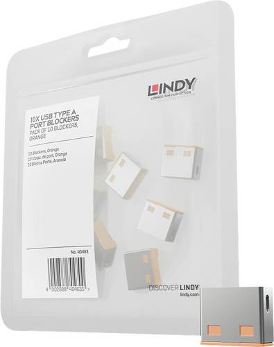 Lindy USB Port Blocker (without key) - Pack of 10, Colour Code: