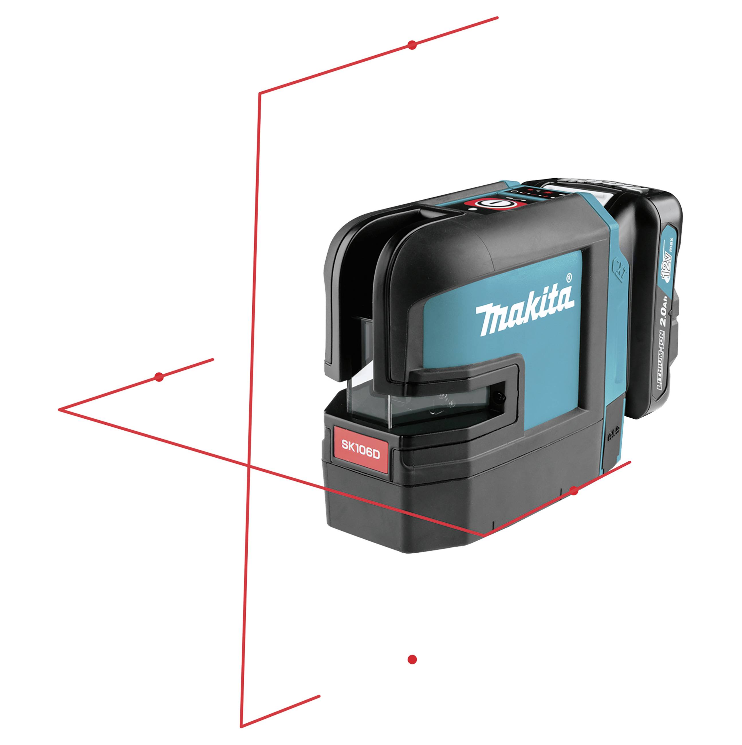 Makita SK106DZ Kreuzlinienlaser Reichweite (max.): 25 m