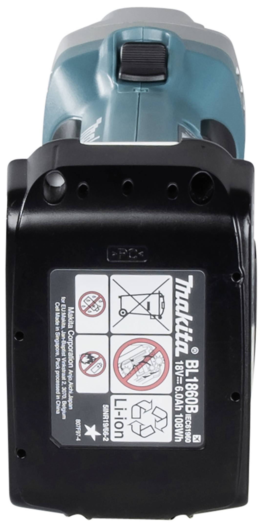 Makita Akku-Knabber DJN161Z ohne Akku, ohne Ladegerät Akkuspannung 18 V