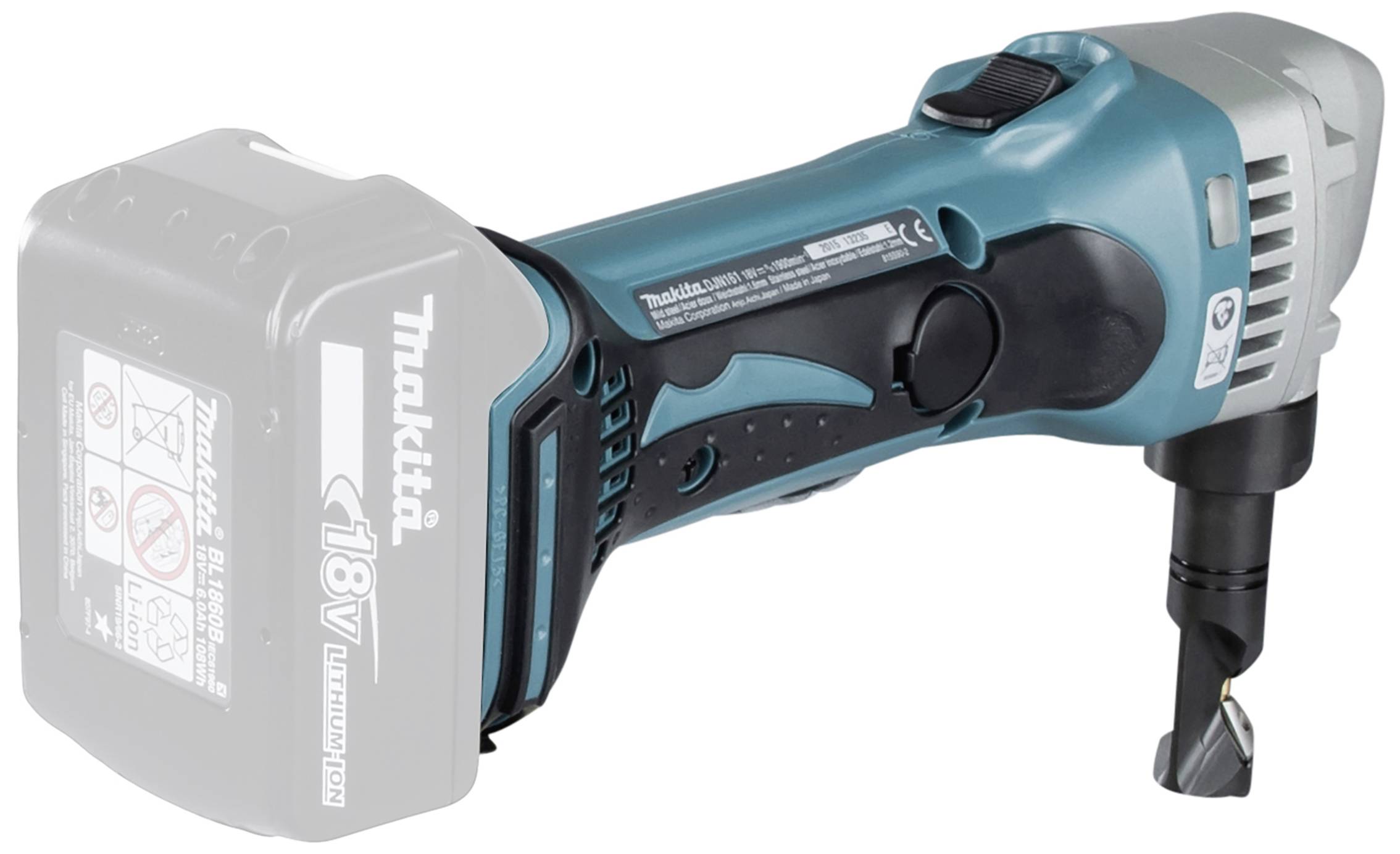 Makita Akku-Knabber DJN161Z ohne Akku, ohne Ladegerät Akkuspannung 18 V