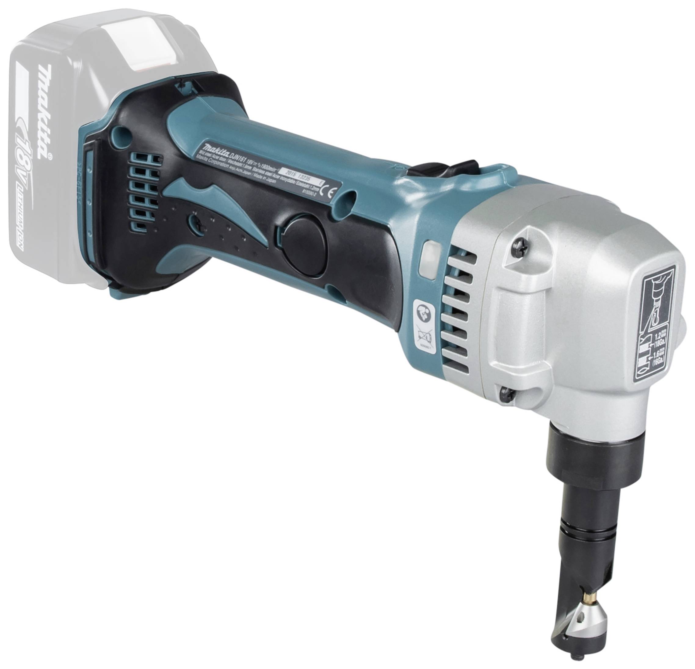 Makita Akku-Knabber DJN161Z ohne Akku, ohne Ladegerät Akkuspannung 18 V