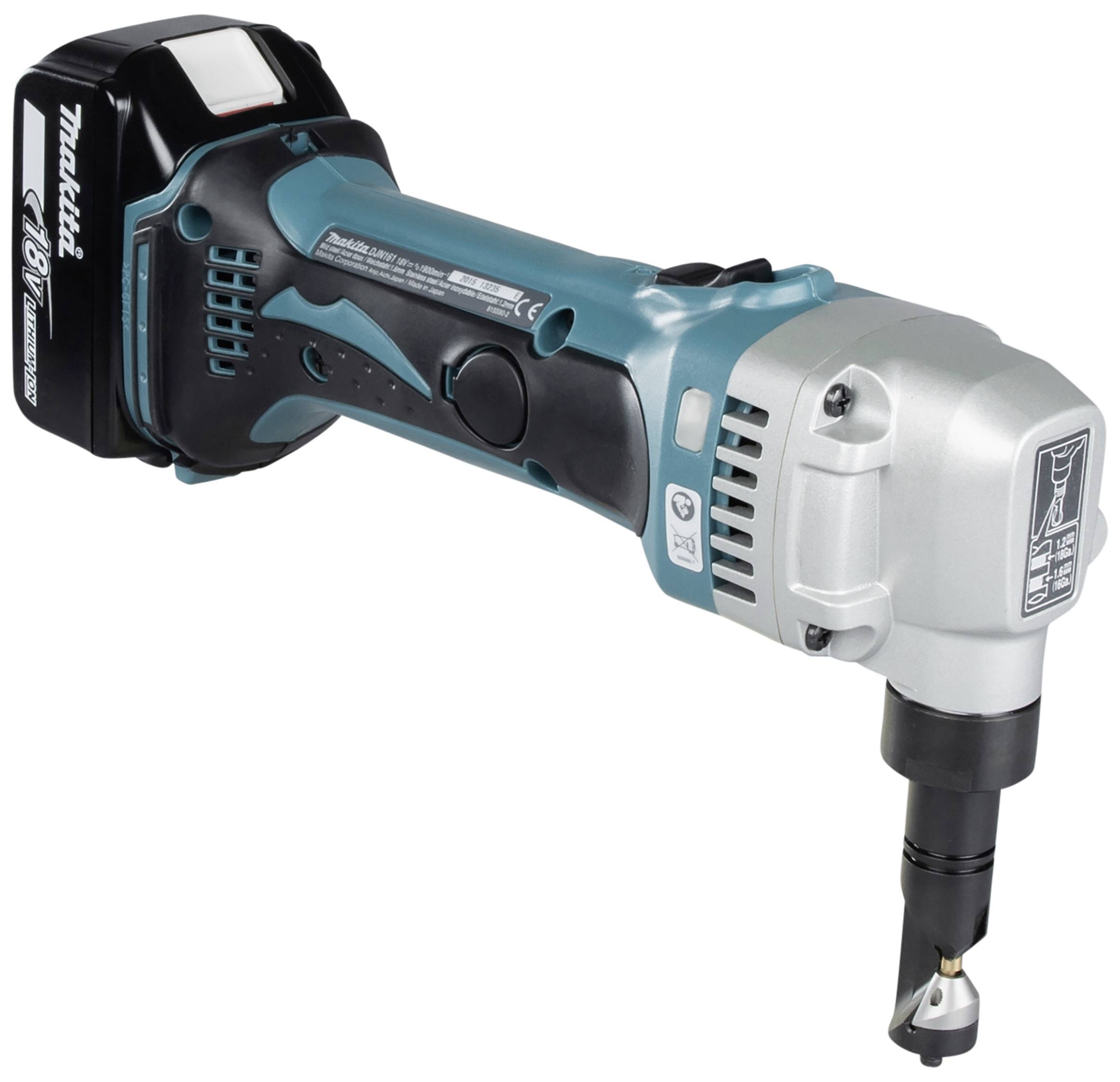 Makita Akku-Knabber DJN161Z ohne Akku, ohne Ladegerät Akkuspannung 18V