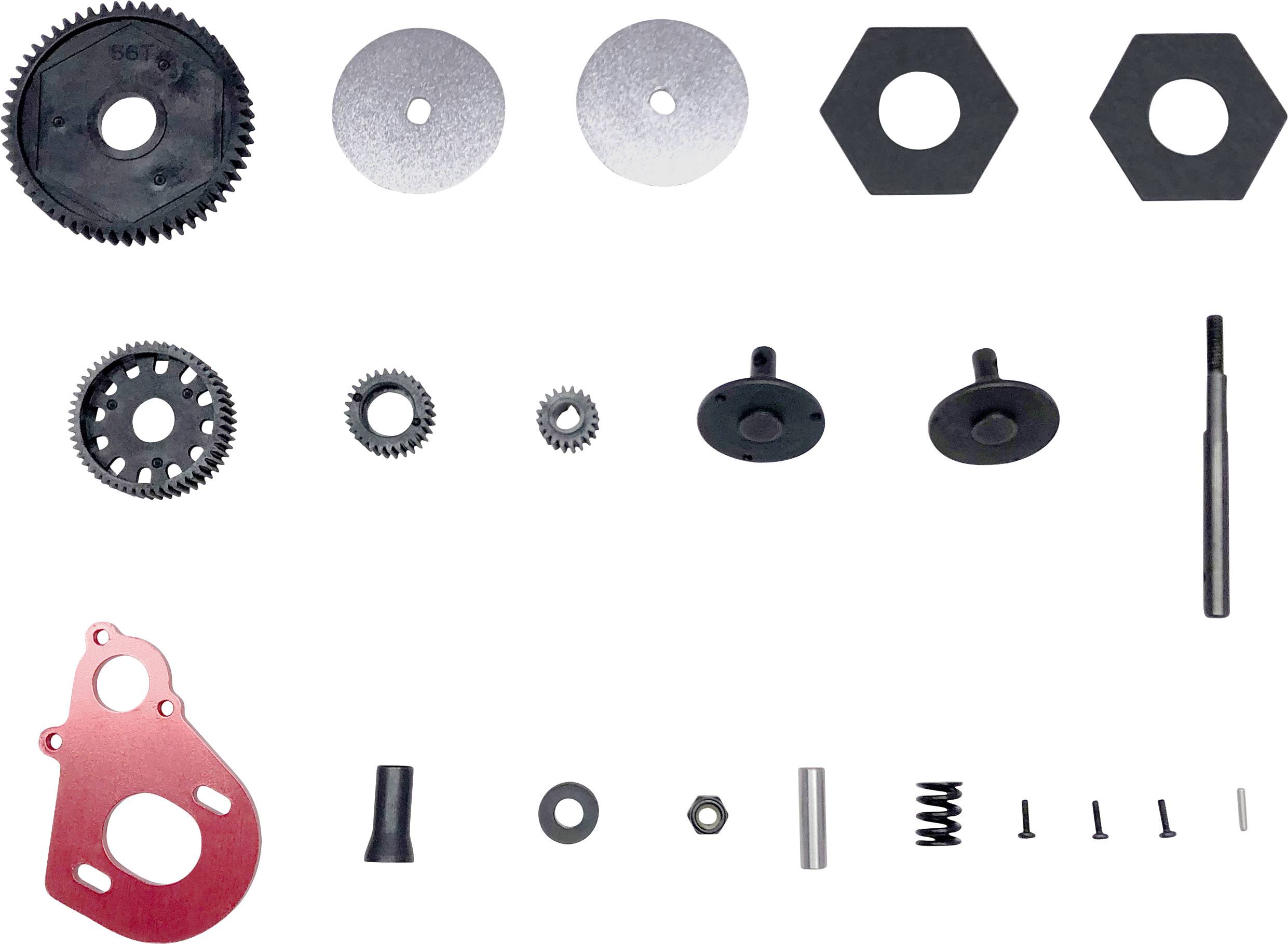 Reely RE-5546595 Ersatzteil Motorhalteplatte und Getriebe