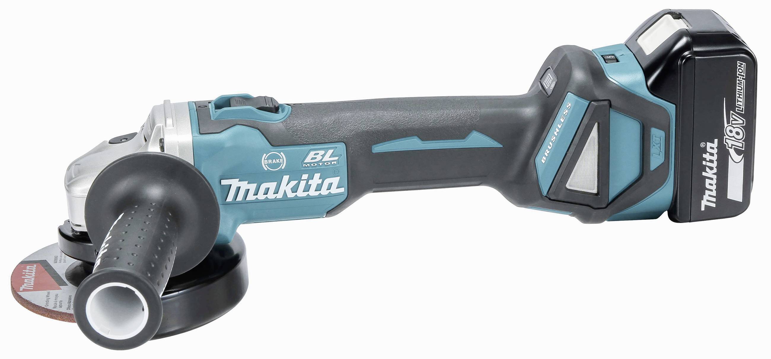 Makita DGA514ZJU1 Akku-Winkelschleifer 125 mm inkl. Koffer, mit Zubehör, ohne Akku 18 V