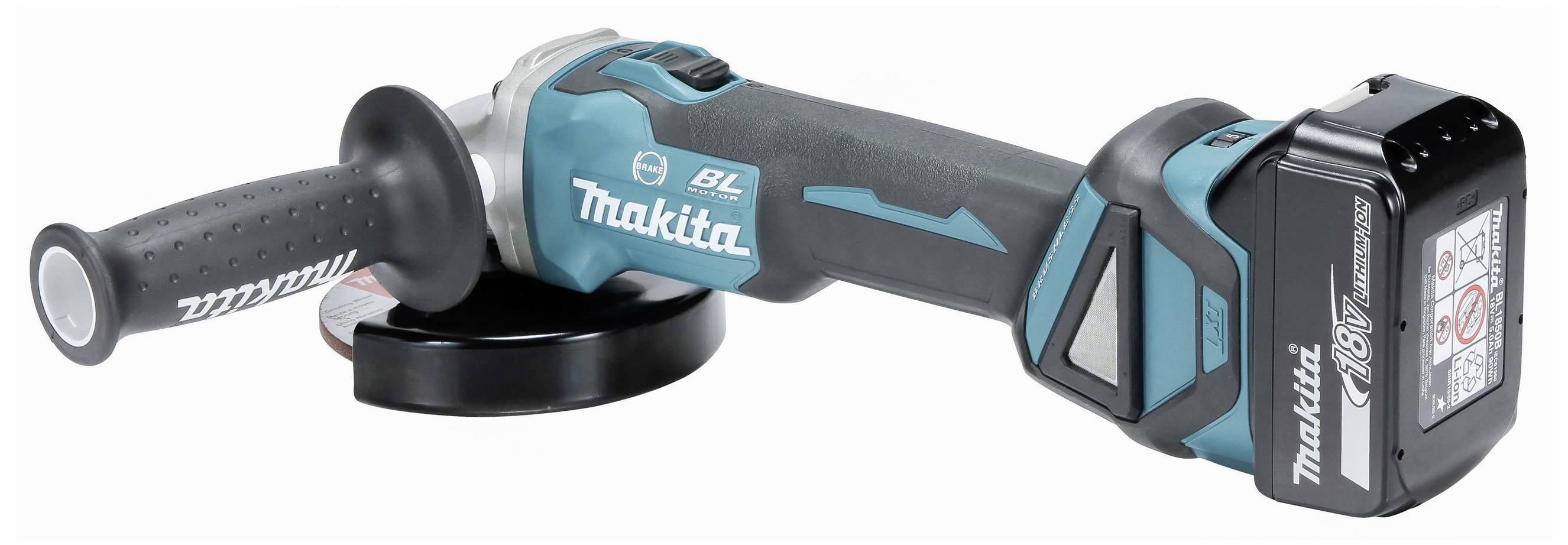 Makita DGA514ZJU1 Akku-Winkelschleifer 125 mm inkl. Koffer, mit Zubehör, ohne Akku 18 V