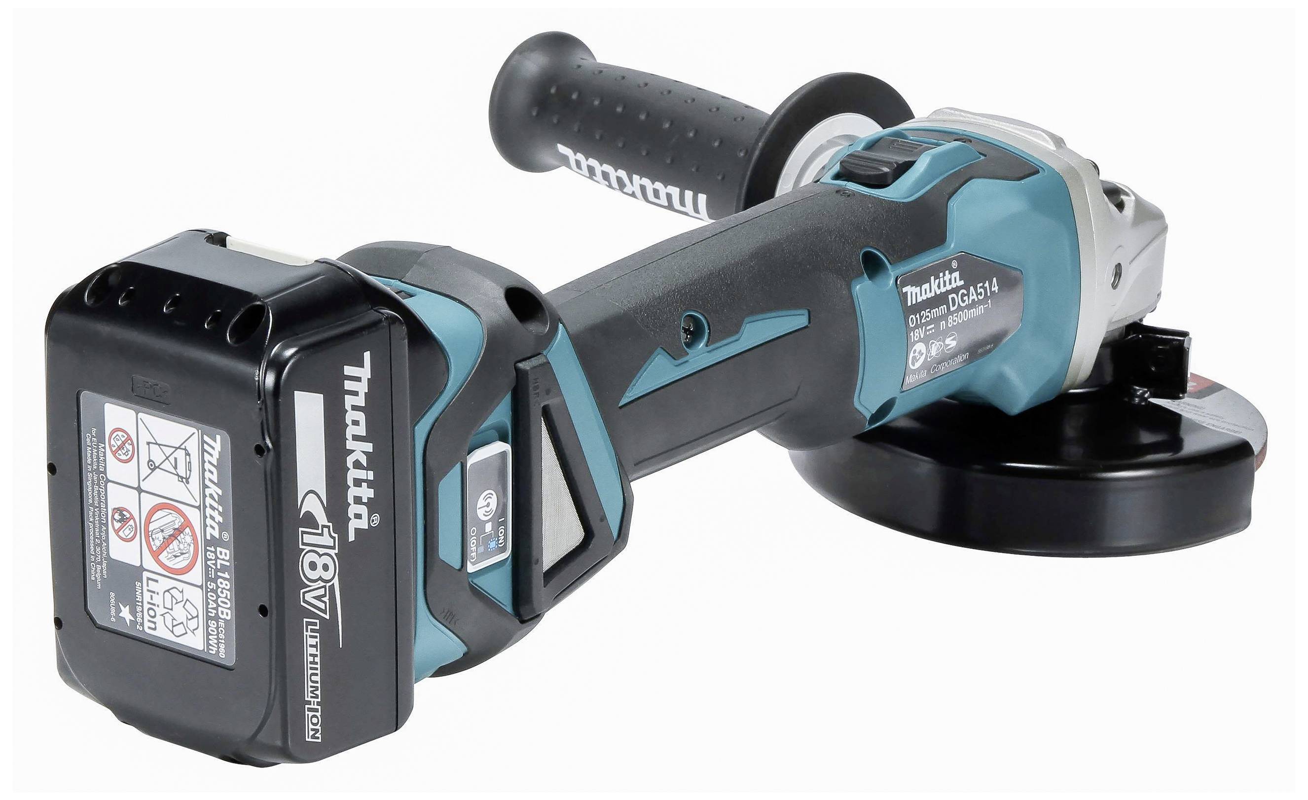 Makita DGA514ZJU1 Akku-Winkelschleifer 125 mm inkl. Koffer, mit Zubehör, ohne Akku 18 V