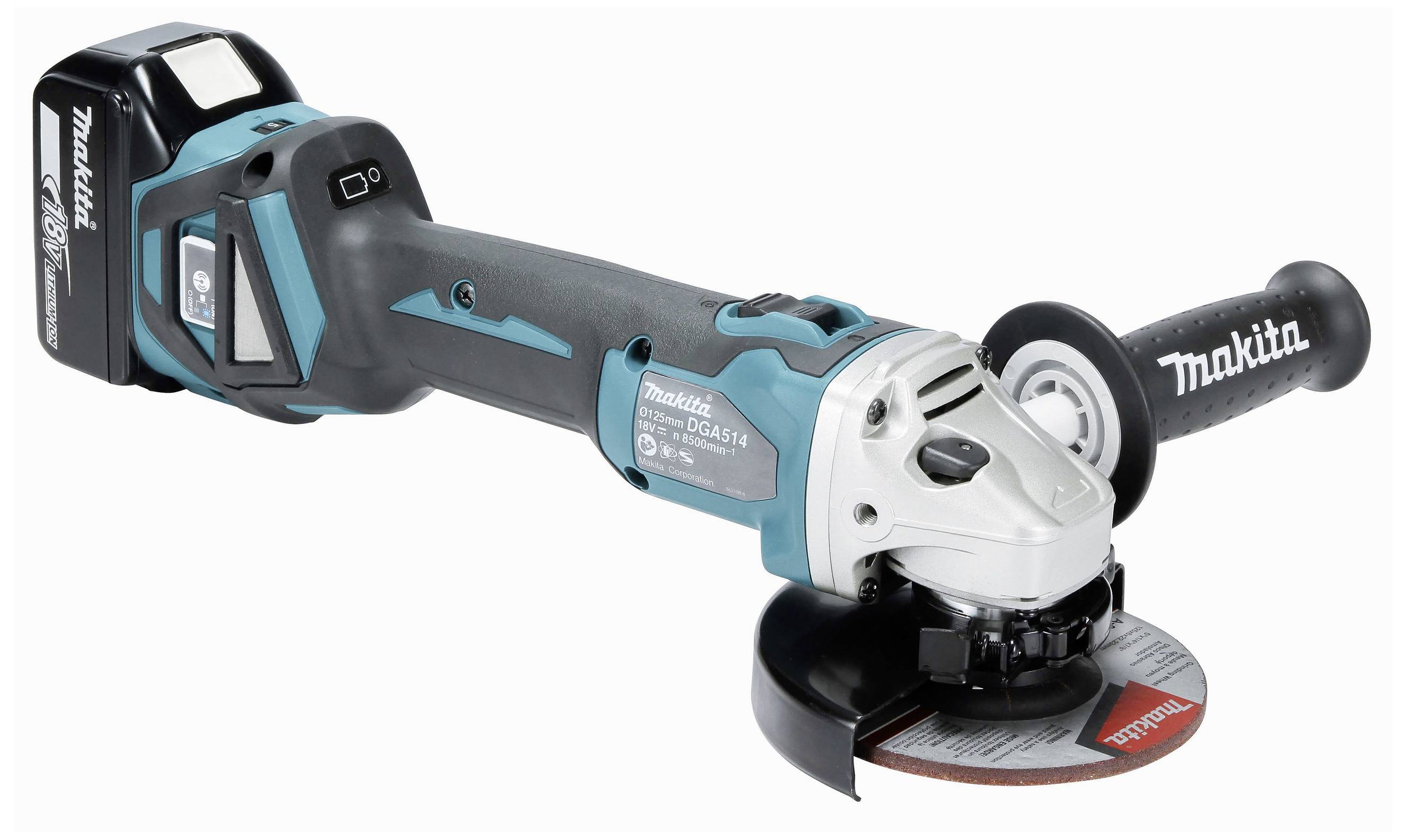 Makita DGA514ZJU1 Akku-Winkelschleifer 125mm inkl. Koffer, mit Zubehör, ohne Akku 18V