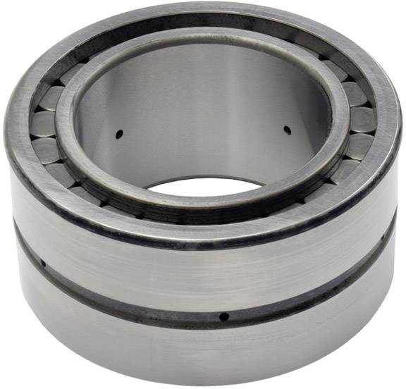 Zylinderrollenlager, metallisch, zylindrische Form, mit Innen- und Außenring sowie mehreren gleichmäßig verteilten Rollen.