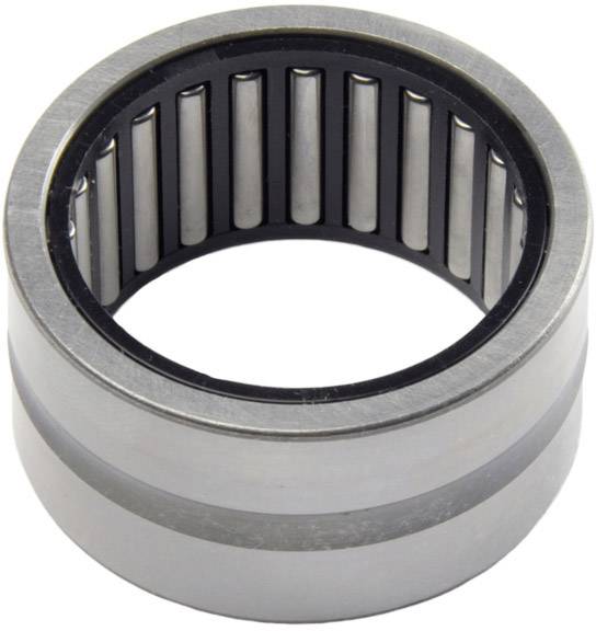 Ein Metall-Nadelrollenlager, zylindrische Form, Innenansicht zeigt gleichmäßig angeordnete Rollen, eingesetzt in mechanische Geräte.