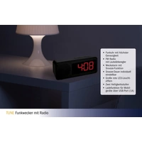 TFA Dostmann 60.2546.01 Funk Wecker Schwarz Alarmzeiten 1 TFA Dostmann 60.2546.01 Funk Wecker Schwarz Alarmzeiten 1