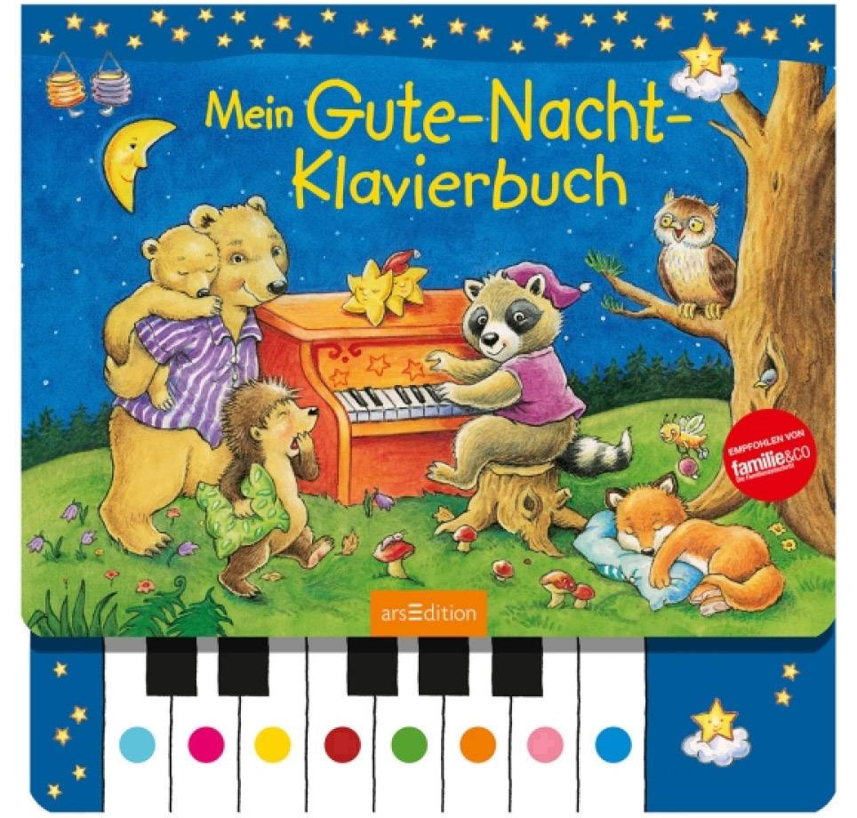 ARS Edition Mein Gute-Nacht-Klavierbuch ISBN-Nr.=978-3-8458-2565-6 Seitenanzahl: 22 Seiten